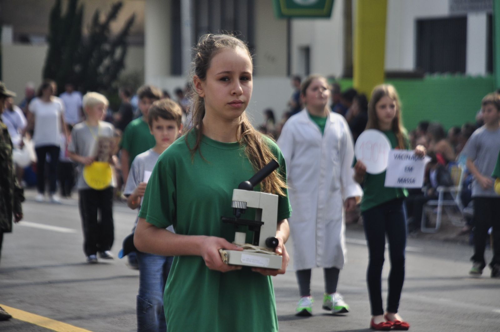 Estudantes mostraram as pesquisas realizadas sobre a vida do sanitarista Oswaldo Cruz