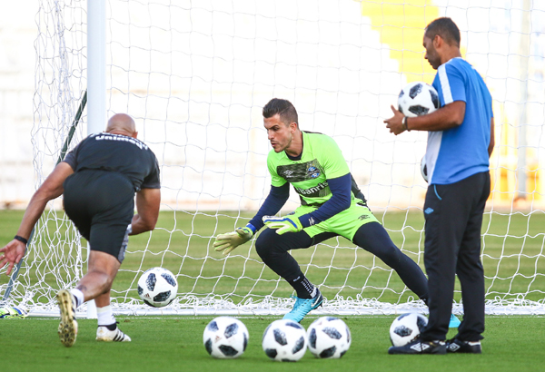 Segurança do goleiro Marcelo Grohe é um dos trunfos do Tricolor para a semifinal diante do Pachuca, nesta terça-feira, às 15h, na cidade de Al Ain