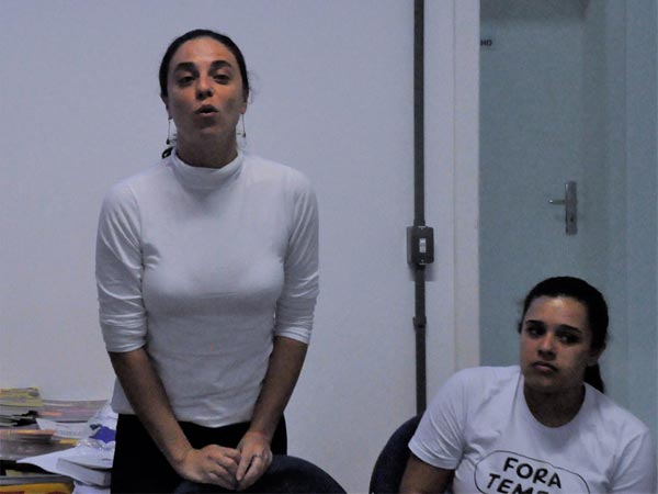 Fernanda Melchionna participou de reuni‹o do PSOL em Santa Cruz