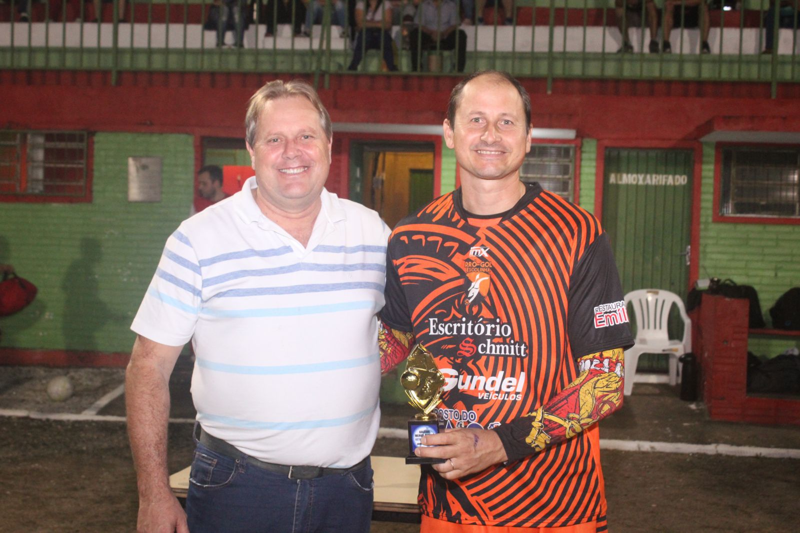 Goleiro menos vazado: Quati, da Associação, com dois gols sofridos foi o goleiro menos vazado do veterano 