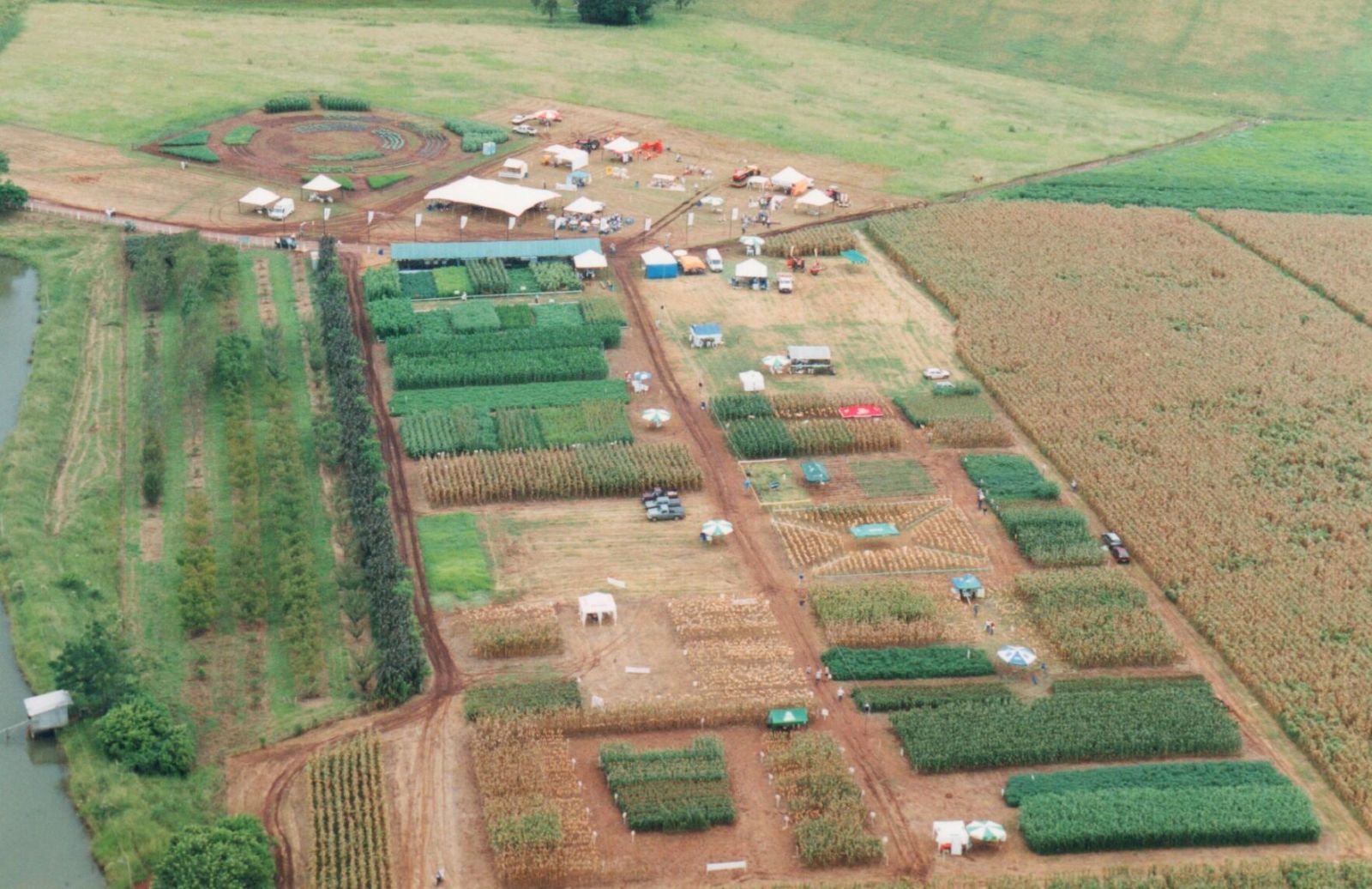 Foto aérea da 1ª Expoagro 