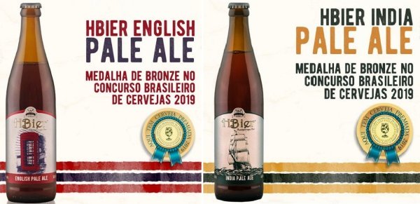 HBier India Pale Ale e a HBier English Pale Ale ganharam medalha de bronze