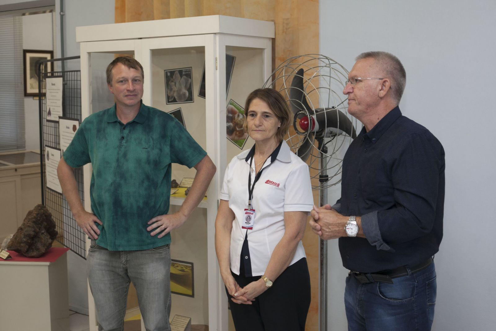 Durante o lançamento estiveram presentes o vice-diretor do Colégio Mauá Mártin Brackmann Goldmeyer, a diretora do museu Maria Luiza Schuster e o diretor da instituição Nestor Raschen