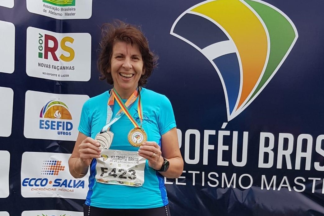 Na última sexta, dia 1º, Rejane Overback conquistou a prata no circuito nacional e o ouro no estadual, com direito a novo recorde