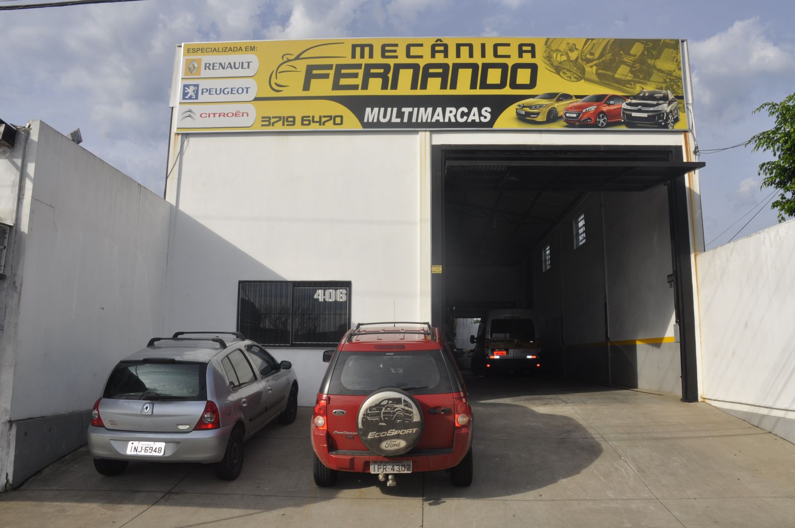 A Mecânica do Fernando fica situada na Rua São José, 406