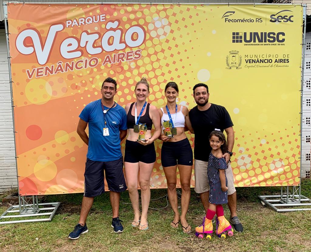 Kati e Sol, vencedoras no vôlei de areia feminino