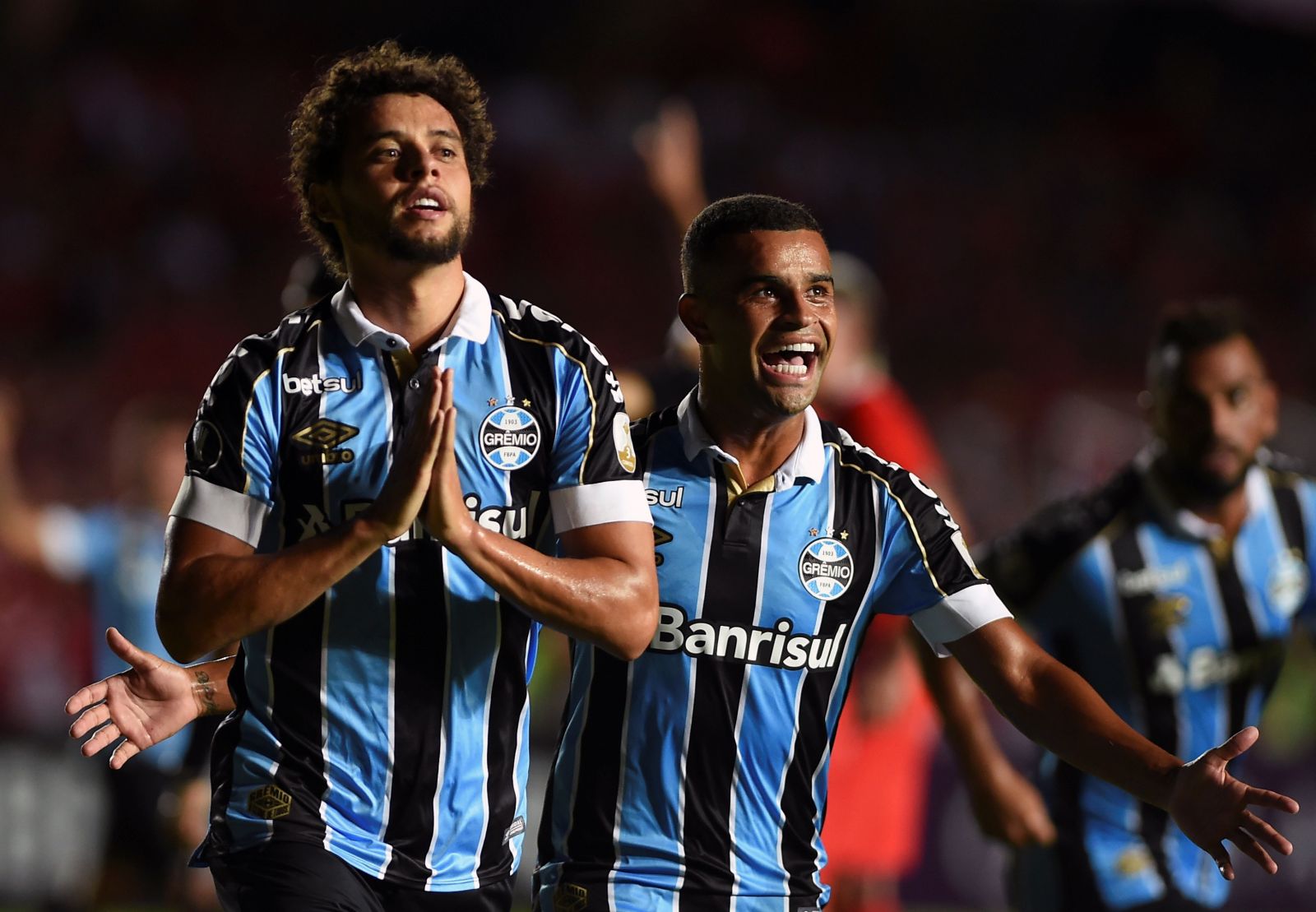 Victor Ferraz marcou o primeiro gol do Grêmio na vitória contra o América de Cali