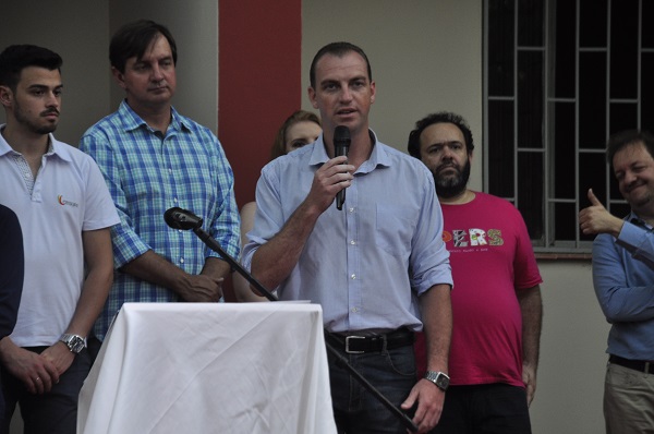 O Presidente da Câmara de Vereadores de Santa Cruz, Paulo Lersch, representou a cidade no lançamento