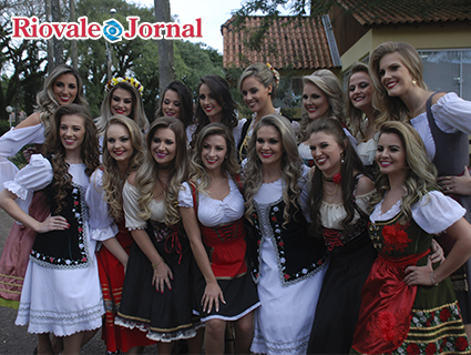 Candidatas a soberanas da 32ª Oktoberfest 