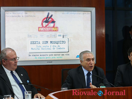 O presidente Michel Temer participou da abertura do Dia Nacional de Combate ao Mosquito Transmissor da Dengue, Zika e Chikungunya. 