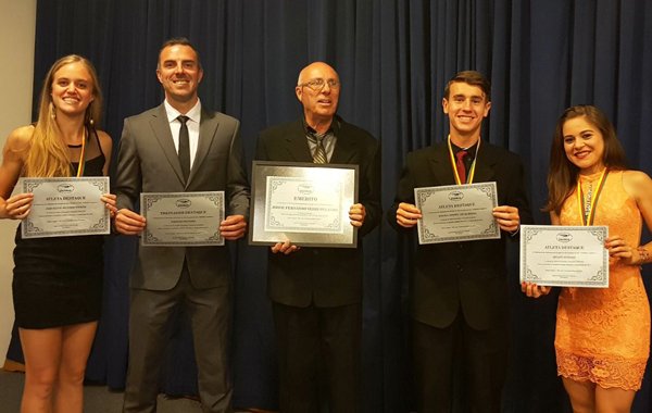 Jaqueline Weber, Fabiano Peçanha, Jorge Peçanha, Daniel Zimpel e Hélen Spadari