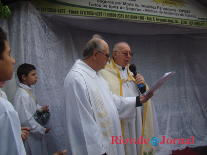 Padre Zeno Rech, administrador da Diocese, dedicou momento a quem enfrenta problemas de saúde