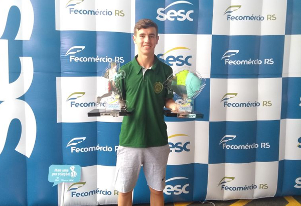 Daniel Zimpel foi vice-campeão da final nos 3km