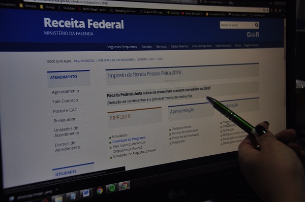 Download do programa para fazer a declaração pode ser feito no site da Receita Federal