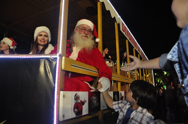 Chegada do Papai Noel era um dos momentos mais esperados da noite